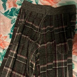 Gray Plaid Lounge Pants